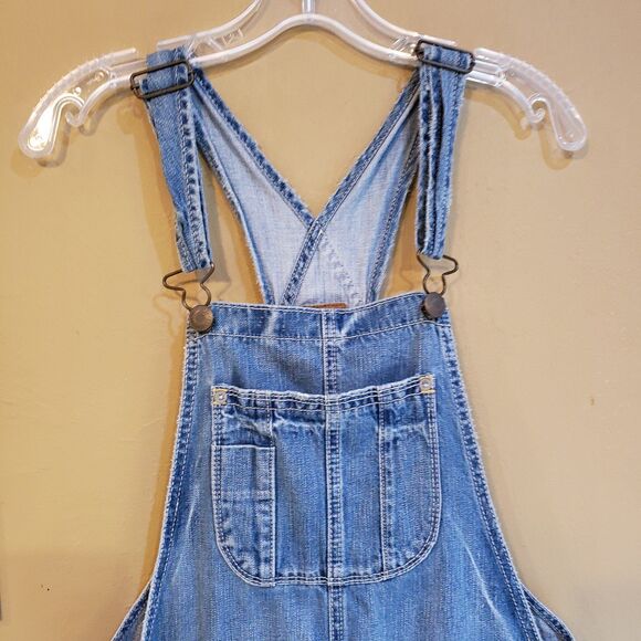 Cottagecore Granola Denim Short Overalls - Picture 2 of 4